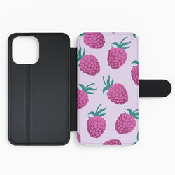 Rasberries - Fruit Patterns Flip Phone Case