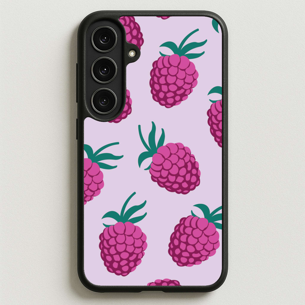 Rasberries - Fruit Patterns Phone Case for Galaxy S25FE