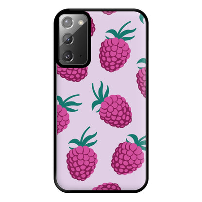 Rasberries - Fruit Patterns Phone Case for Galaxy Note 20 Ultra