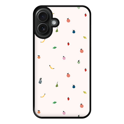 Mini Fruits - Fruit Patterns Phone Case for iPhone 16 Plus