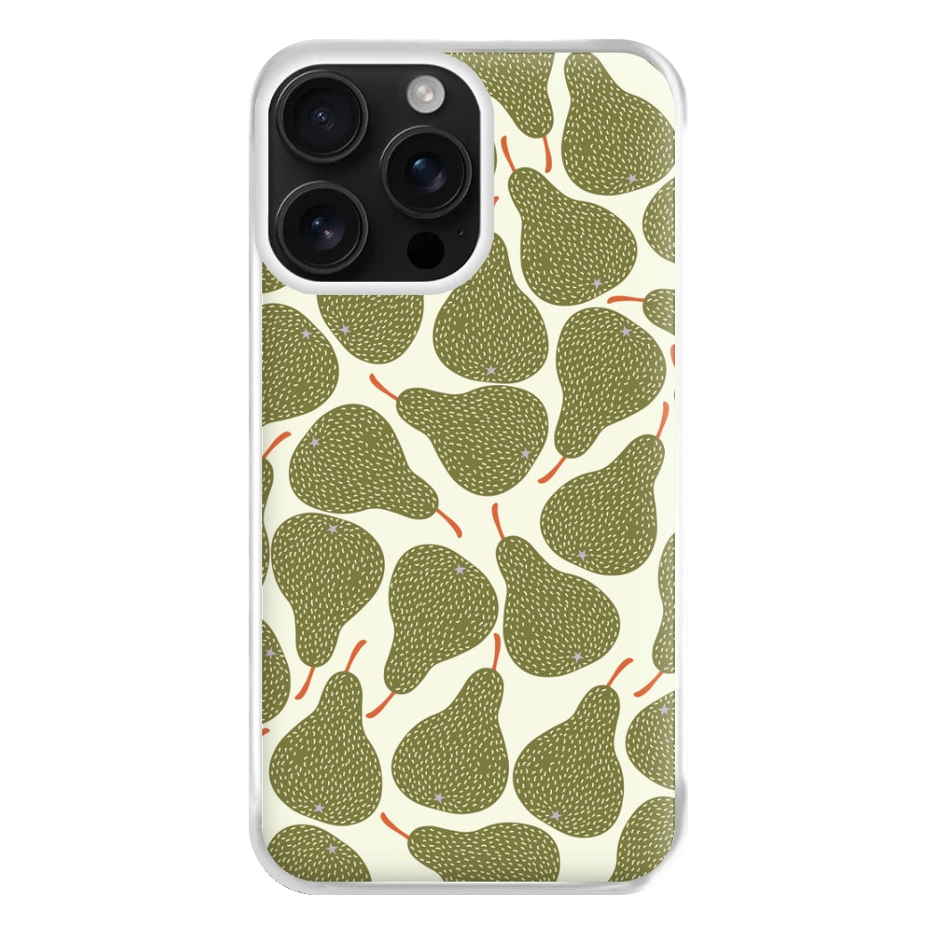 Pears - Fruit Patterns Phone Case for iPhone 16 Pro Max