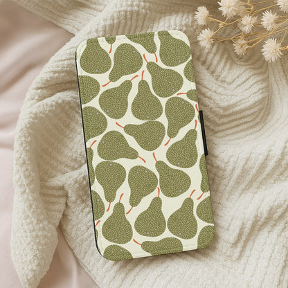 Pears - Fruit Patterns Wallet Phone Case