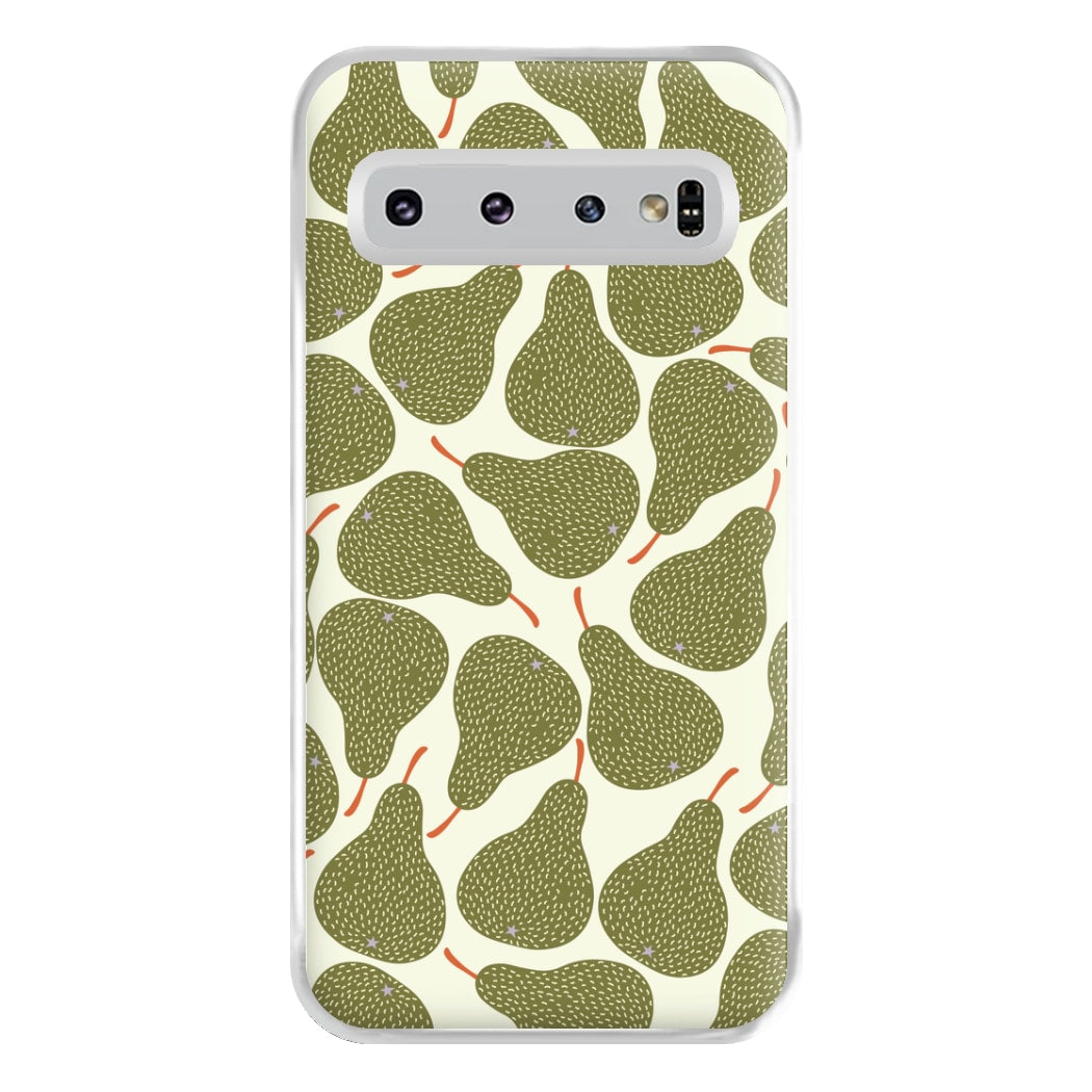 Pears - Fruit Patterns Phone Case for Galaxy S10 Plus