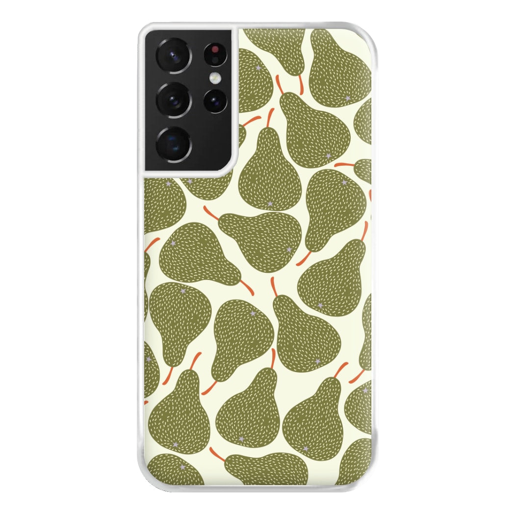 Pears - Fruit Patterns Phone Case for Galaxy S21 Ultra