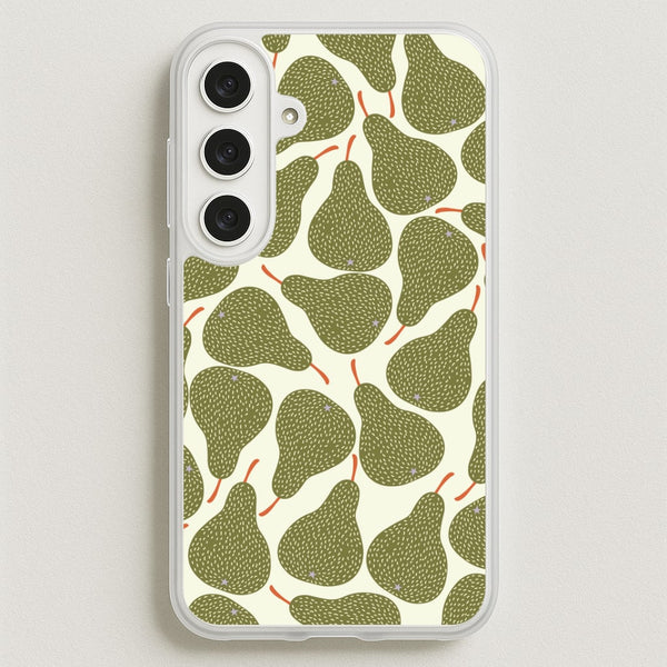 Pears - Fruit Patterns Phone Case for Galaxy S25FE