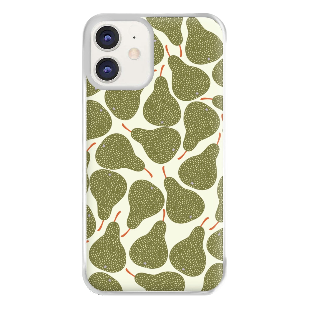 Pears - Fruit Patterns Phone Case for iPhone 12 / 12 Pro