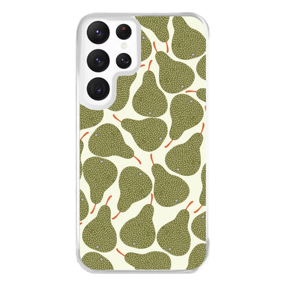 Pears - Fruit Patterns Phone Case for Galaxy S22 Ultra