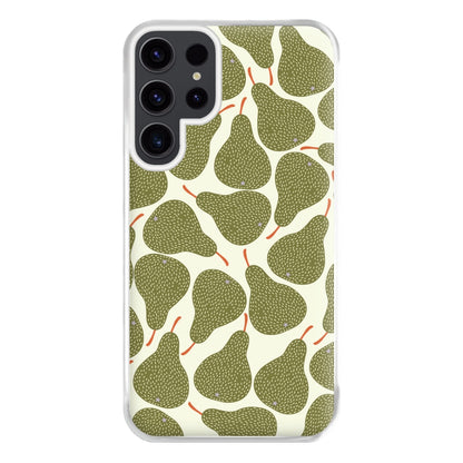 Pears - Fruit Patterns Phone Case for Galaxy S23 Ultra