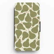 Pears - Fruit Patterns Flip / Wallet Phone Case 1