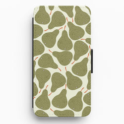 Pears - Fruit Patterns Flip / Wallet Phone Case
