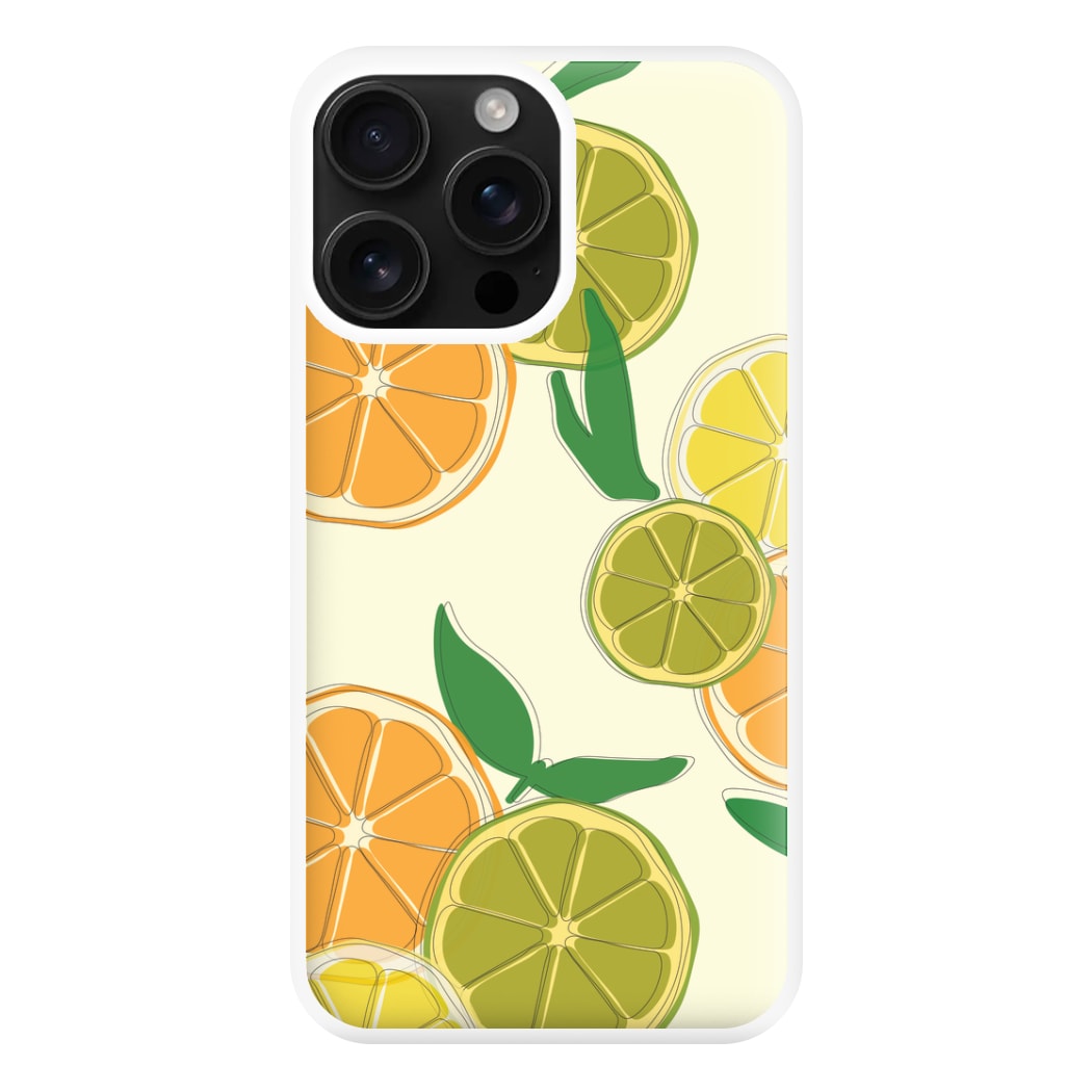 Oranges, Leomns And Limes - Fruit Patterns Phone Case