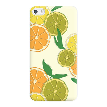 Oranges, Leomns And Limes - Fruit Patterns Phone Case for iPhone 5 / 5s / SE 2016