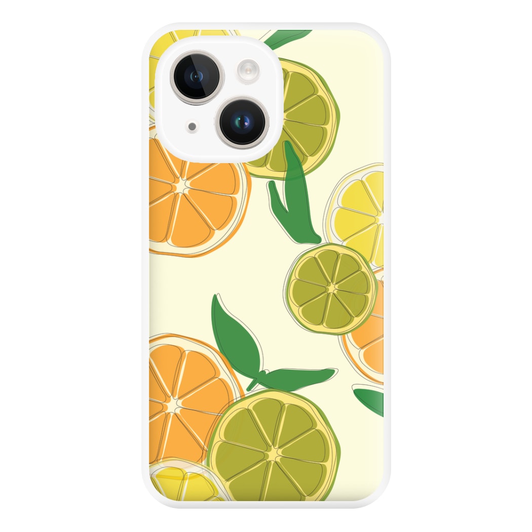 Oranges, Leomns And Limes - Fruit Patterns Phone Case for iPhone 14 Plus