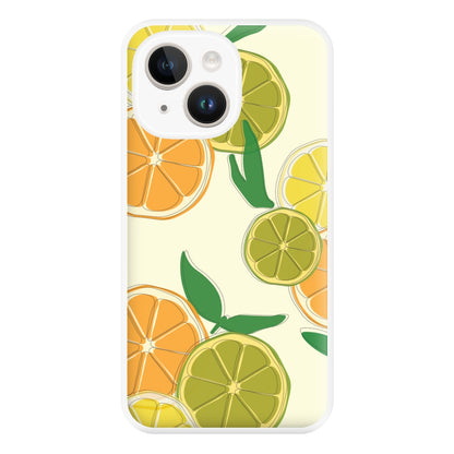 Oranges, Leomns And Limes - Fruit Patterns Phone Case for iPhone 14 Plus