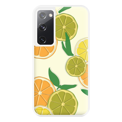 Oranges, Leomns And Limes - Fruit Patterns Phone Case for Galaxy S20FE