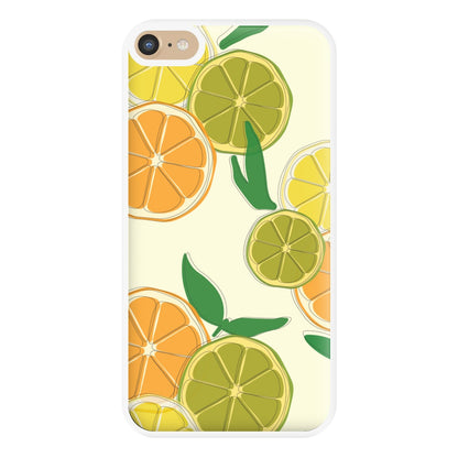 Oranges, Leomns And Limes - Fruit Patterns Phone Case for iPhone 6 Plus / 7 Plus / 8 Plus