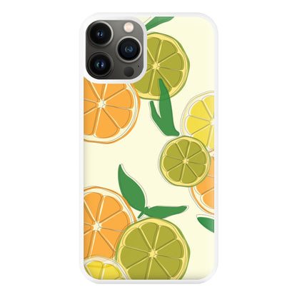 Oranges, Leomns And Limes - Fruit Patterns Phone Case for iPhone 13 Pro Max