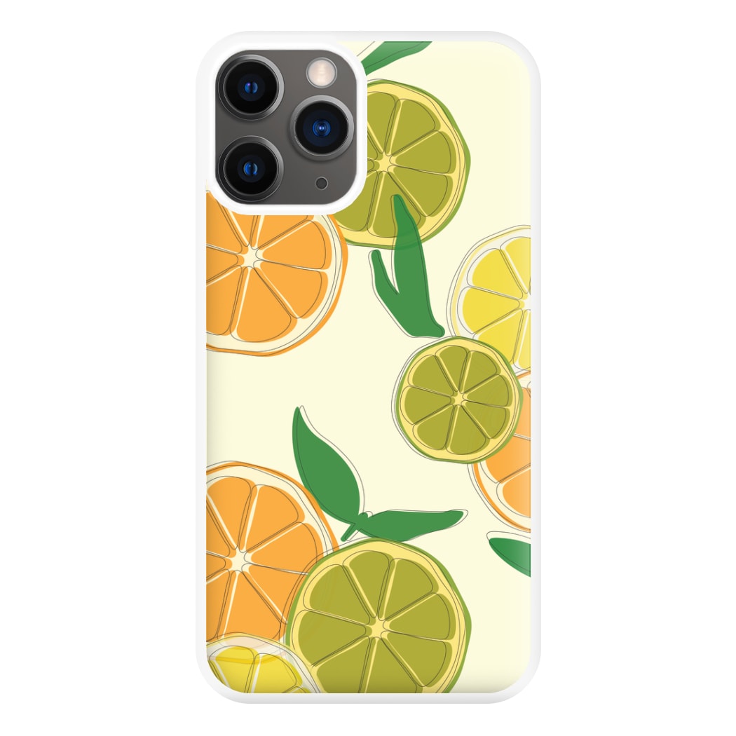 Oranges, Leomns And Limes - Fruit Patterns Phone Case for iPhone 12 Pro Max