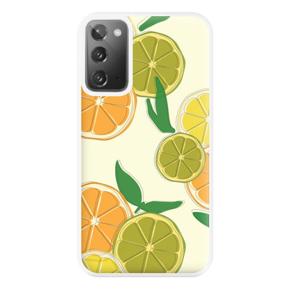 Oranges, Leomns And Limes - Fruit Patterns Phone Case for Galaxy Note 20 Ultra