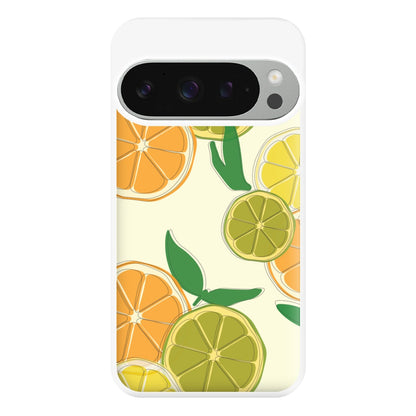 Oranges, Leomns And Limes - Fruit Patterns Phone Case for Google Pixel 9 Pro XL