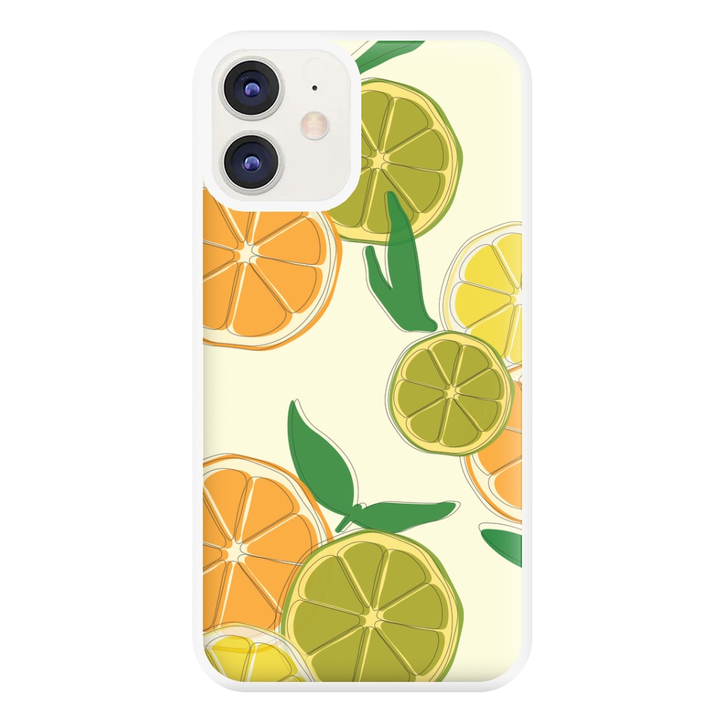 Oranges, Leomns And Limes - Fruit Patterns Phone Case for iPhone 11