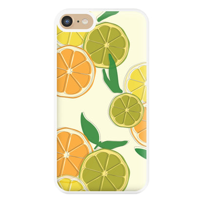 Oranges, Leomns And Limes - Fruit Patterns Phone Case for iPhone 6 / 7 / 8 / SE