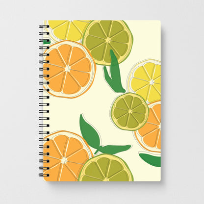 Oranges, Leomns And Limes - Fruit Patterns Notebook