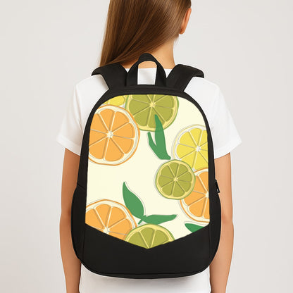 Oranges, Leomns And Limes - Fruit Patterns Large School Bag