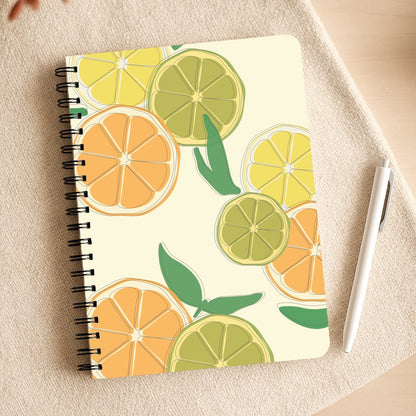 Oranges, Leomns And Limes - Fruit Patterns Notepad