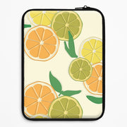 Oranges, Leomns And Limes - Fruit Patterns Laptop Sleeve 1