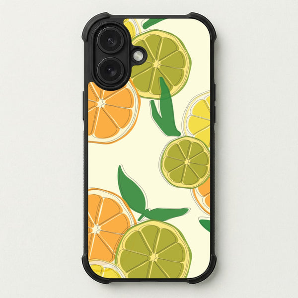 Oranges, Leomns And Limes - Fruit Patterns Phone Case — Bumper case