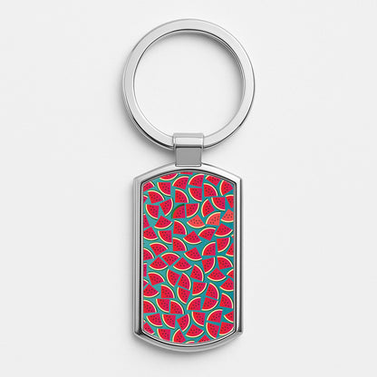 Watermelons - Fruit Patterns Luxury Keyring