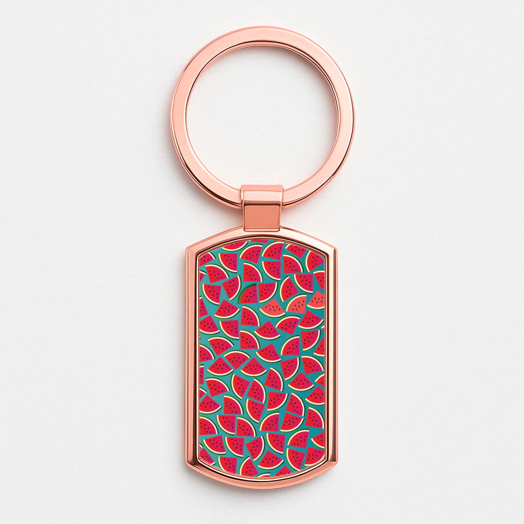Watermelons - Fruit Patterns Luxury Keyring