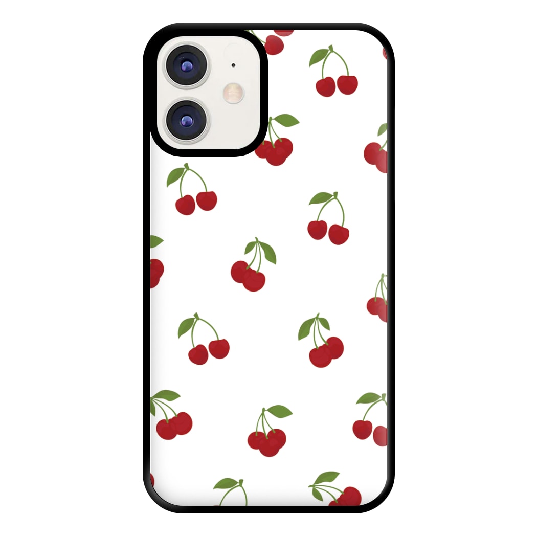 Cherries - Fruit Patterns Phone Case for iPhone 12 / 12 Pro