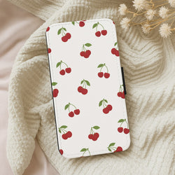 Cherries - Fruit Patterns Wallet Phone Case