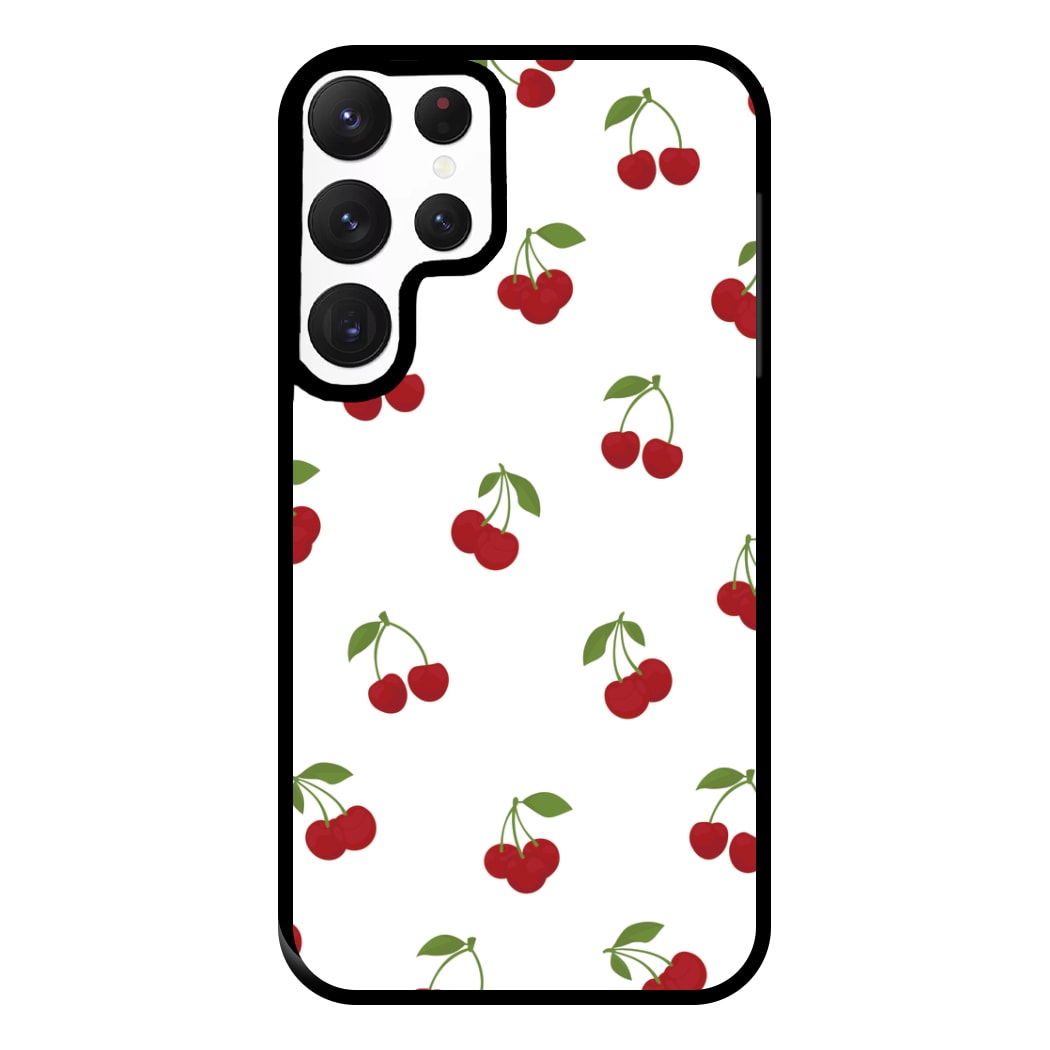 Cherries - Fruit Patterns Phone Case for Galaxy S22 Ultra