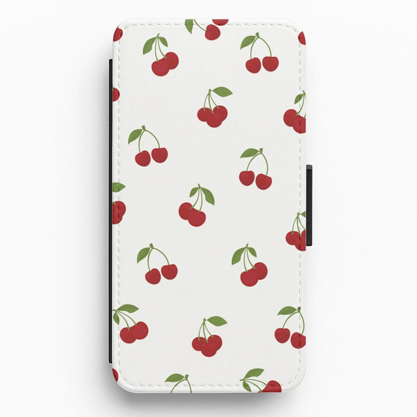 Cherries - Fruit Patterns Flip / Wallet Phone Case