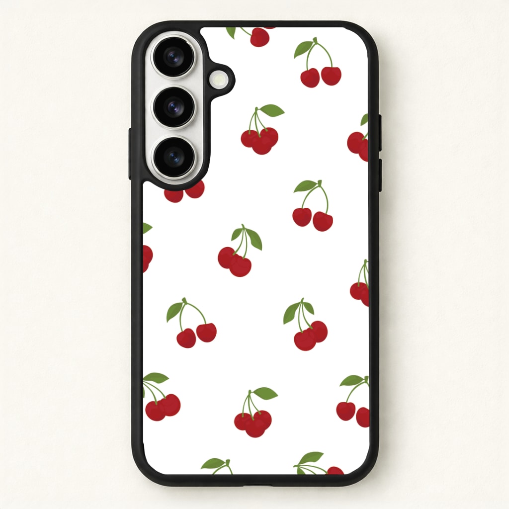 Cherries - Fruit Patterns Phone Case for Galaxy S26