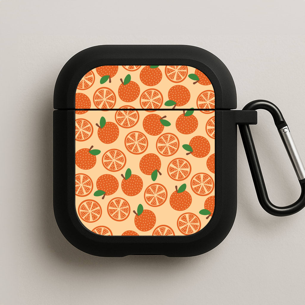 Textured Oranges Pattern  AirPods Case