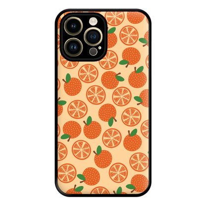 Textured Oranges Pattern Phone Case for iPhone 14 Pro Max