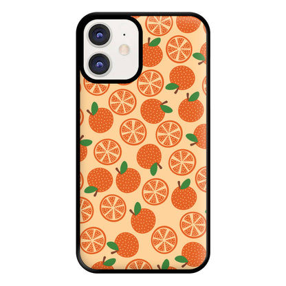 Textured Oranges Pattern Phone Case for iPhone 12 / 12 Pro