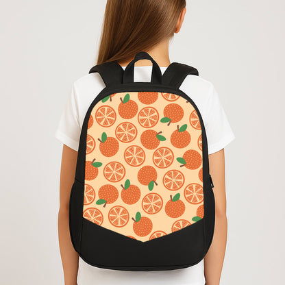 Textured Oranges Pattern  Large School Bag