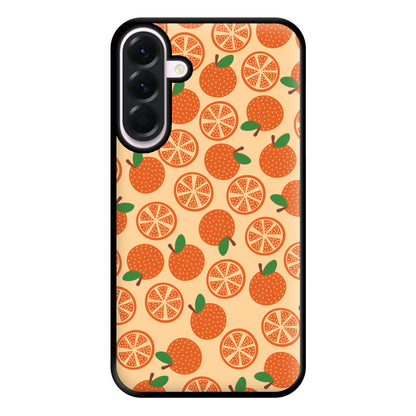Textured Oranges Pattern Phone Case for Galaxy A36