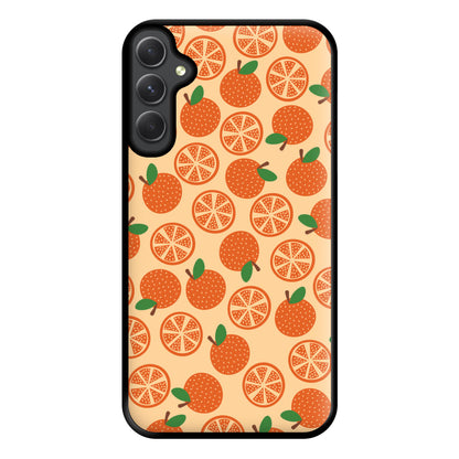 Textured Oranges Pattern Phone Case for Galaxy A54