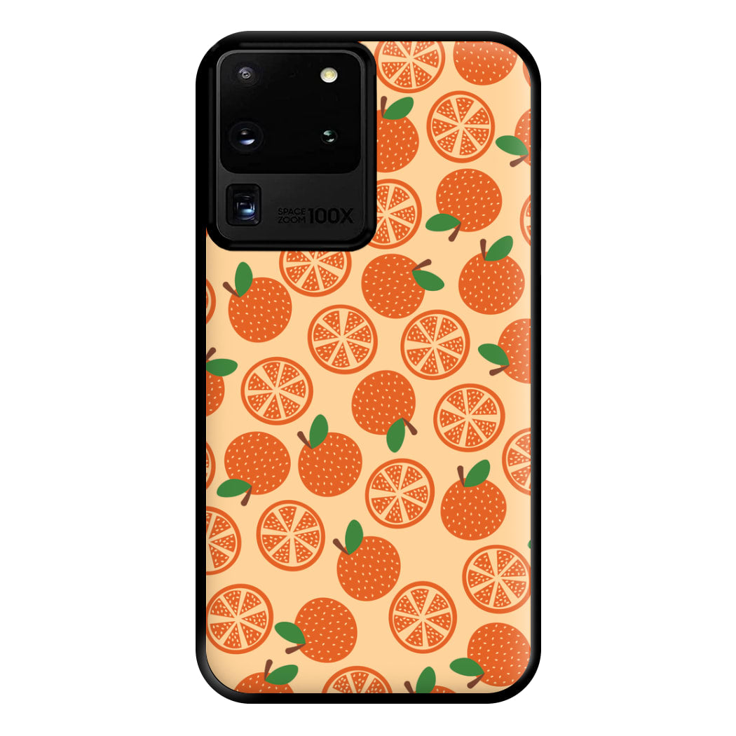 Textured Oranges Pattern Phone Case for Galaxy S20 Ultra