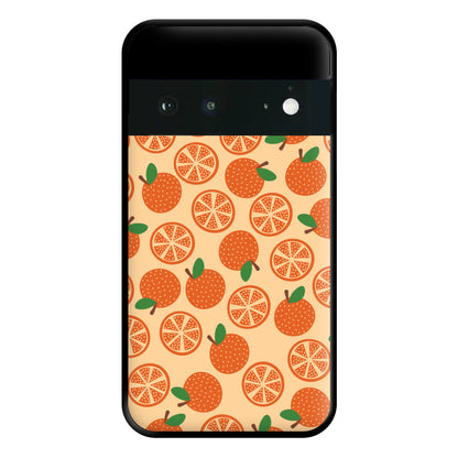 Textured Oranges Pattern Phone Case for Google Pixel 6a