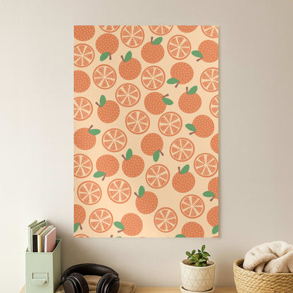 Textured Oranges Pattern  Poster