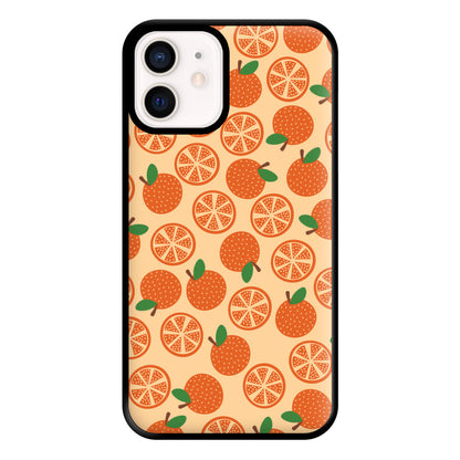 Textured Oranges Pattern Phone Case for iPhone 12 Mini
