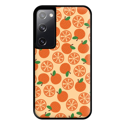 Textured Oranges Pattern Phone Case for Galaxy S20