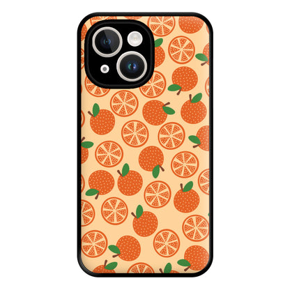 Textured Oranges Pattern Phone Case for iPhone 14 Plus